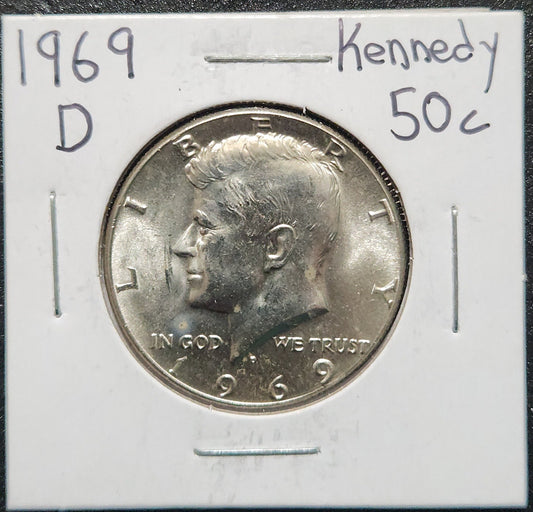 1969-D Kennedy Half 6925.5 — Obverse