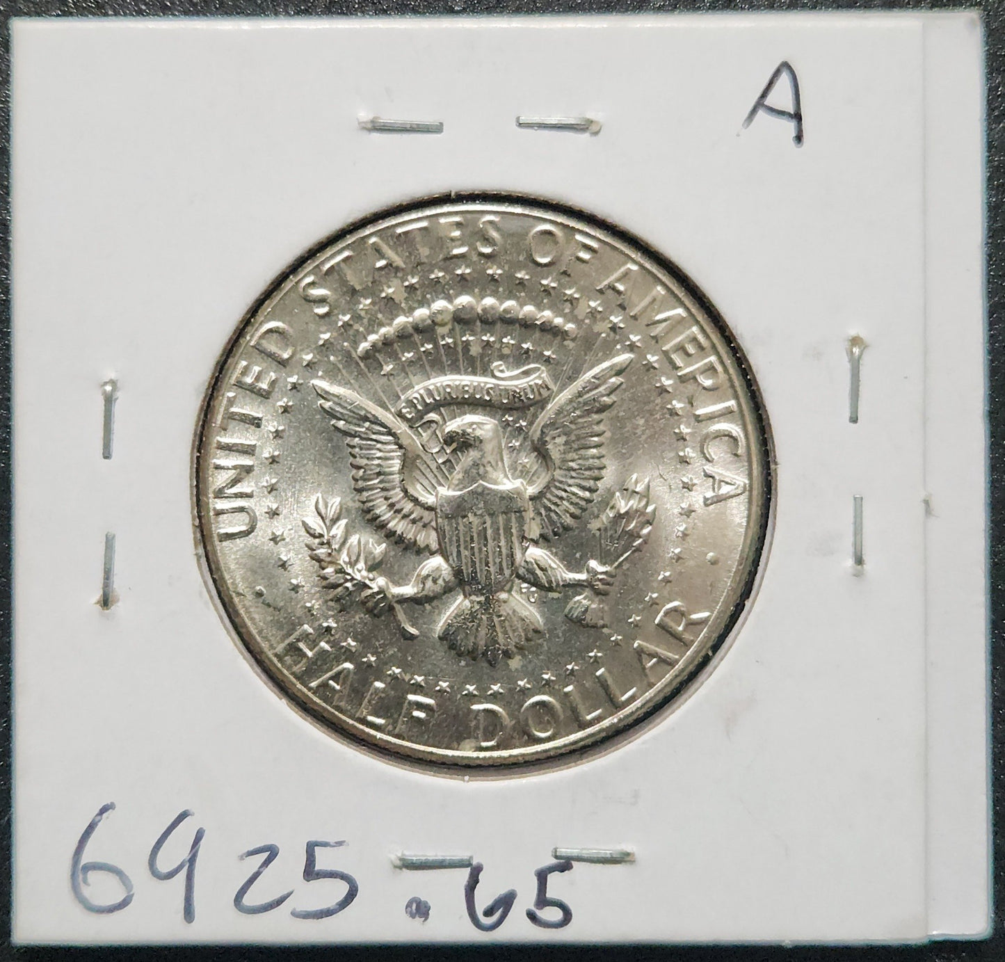 1969-D Kennedy Half 6925.5 — Reverse