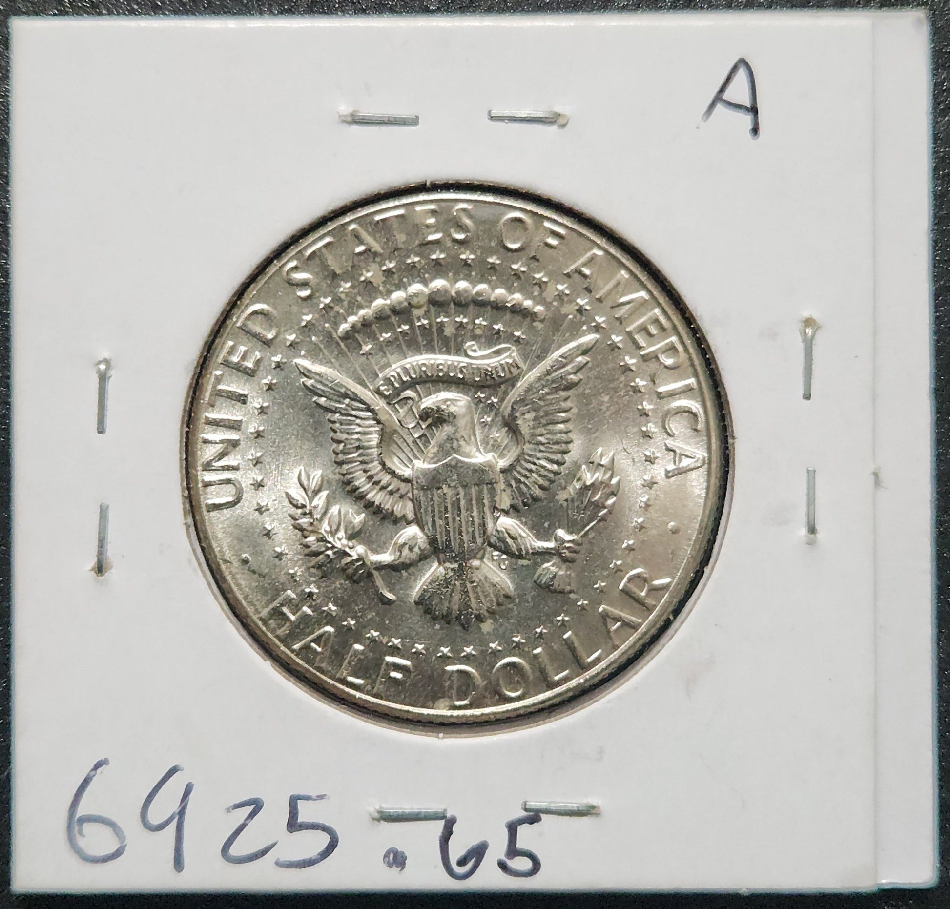 1969-D Kennedy Half 6925.5 — Reverse