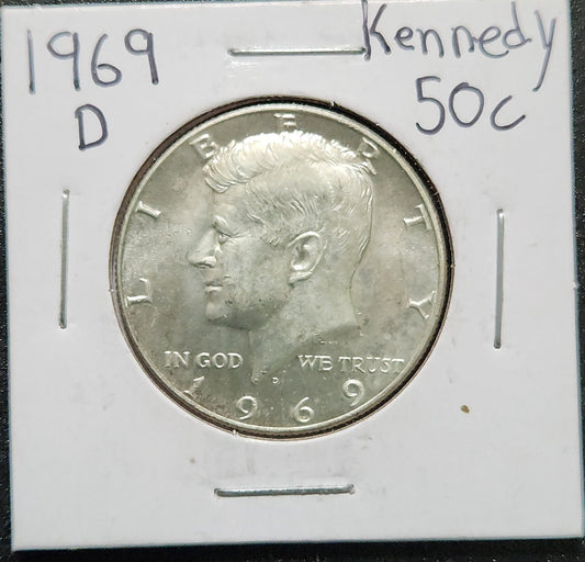 1969-D Kennedy Half MS-62 6925.63 — Obverse