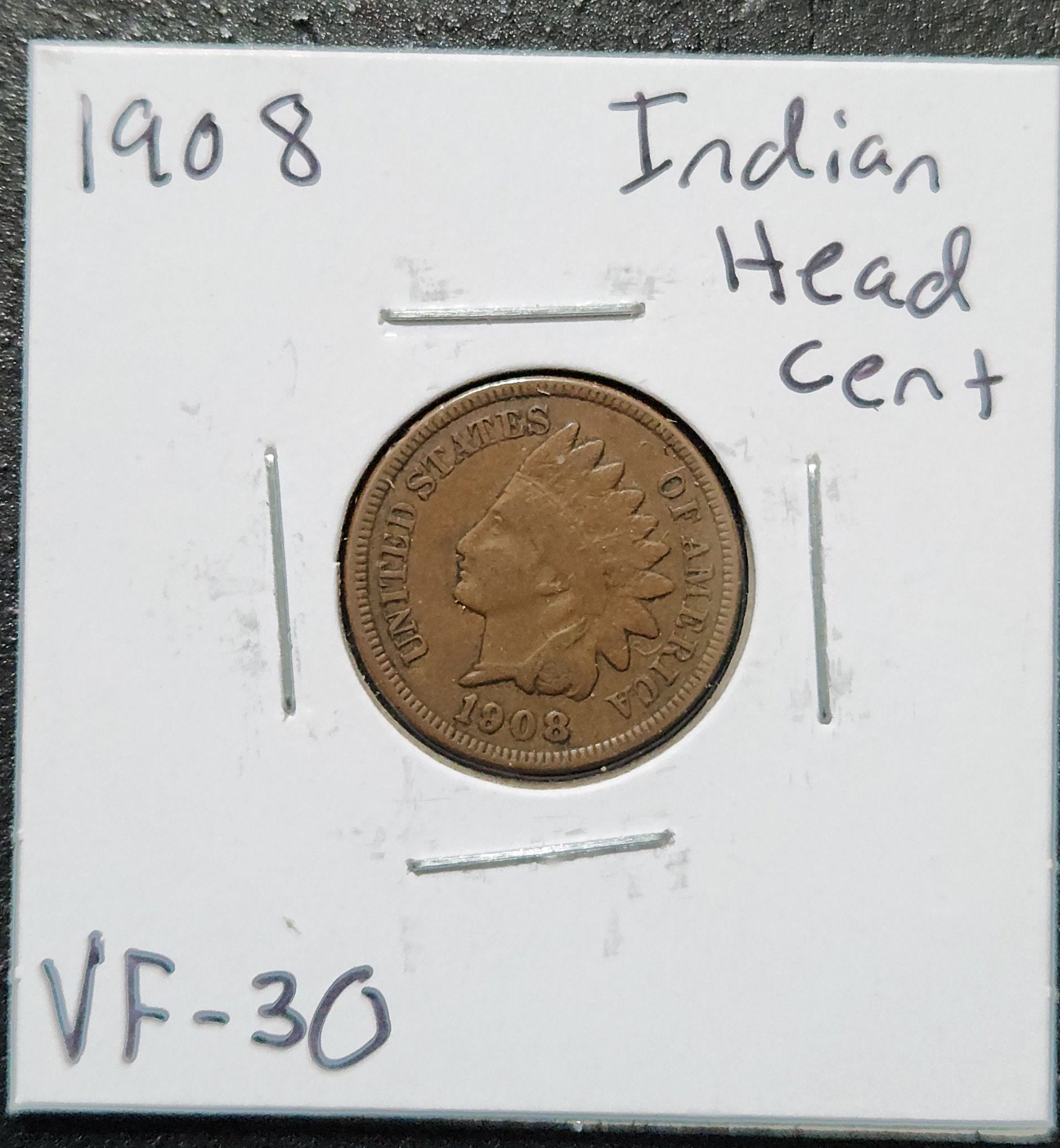 1908 Indian Head Cent VF-30 1446.30 — Obverse