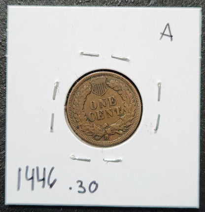1908 Indian Head Cent VF-30 1446.30 — Reverse