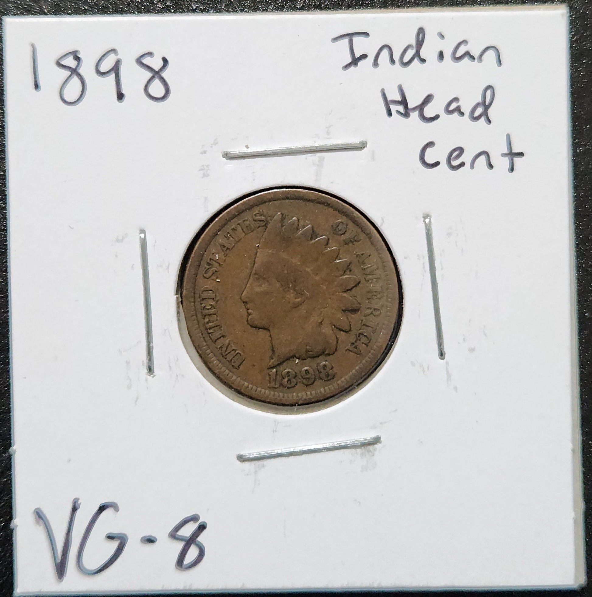 1898 Indian Head Cent VG-8 1416.8 — Obverse