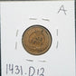 1903 Indian Head Cent Fine 1431.D12 — Reverse