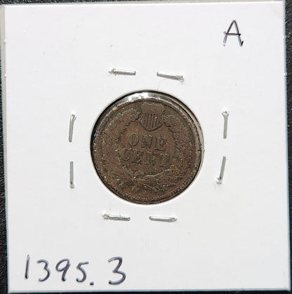 1893 Indian Head Cent AG-3 1395.3 — Reverse