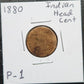1880 Indian Head Cent P-1 1353.1 — Obverse