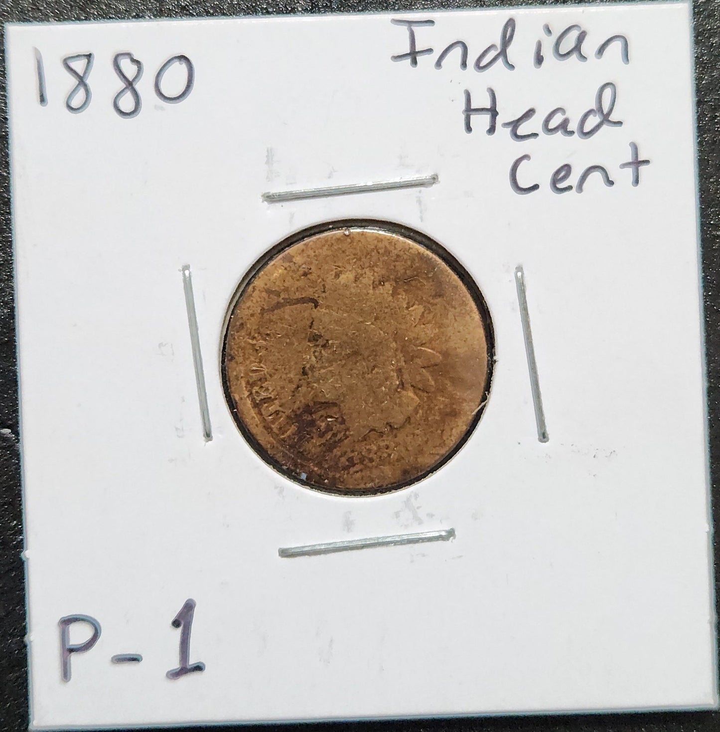 1880 Indian Head Cent P-1 1353.1 — Obverse