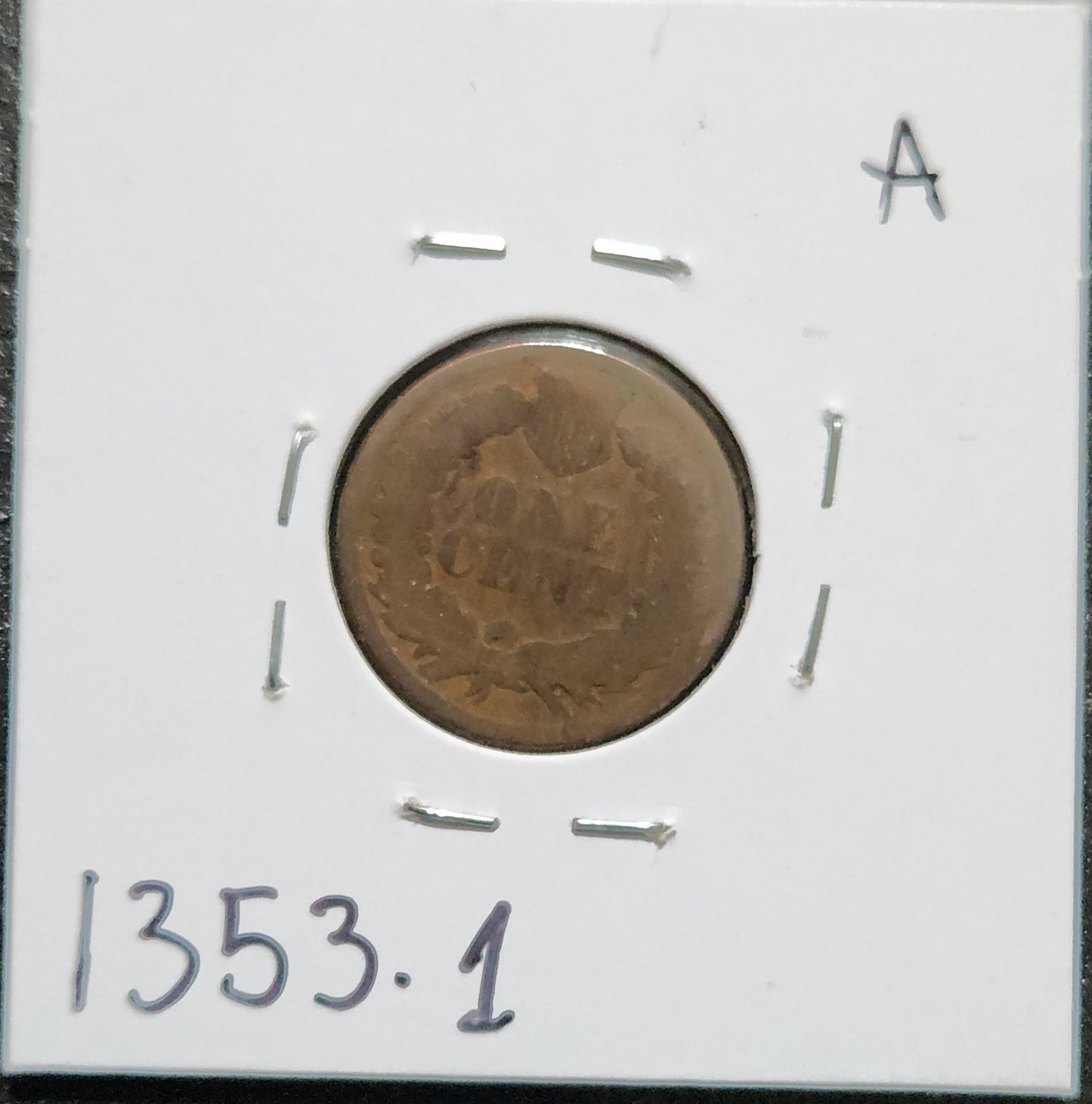1880 Indian Head Cent P-1 1353.1 — Reverse