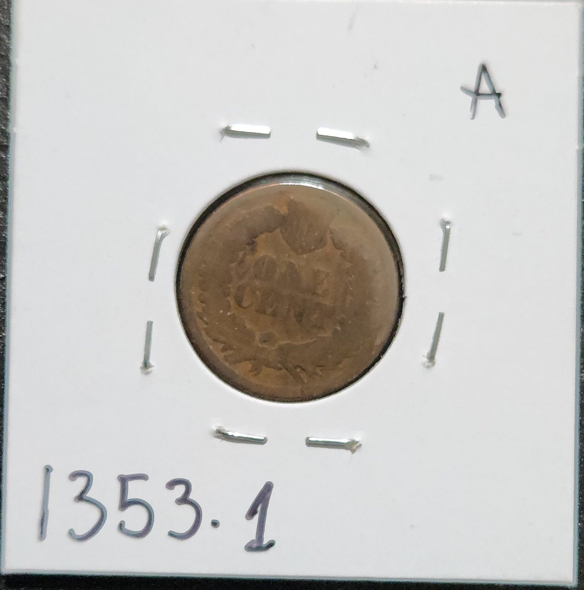1880 Indian Head Cent P-1 1353.1 — Reverse