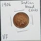 1906 Indian Head Cent VF 1440.D25 — Obverse