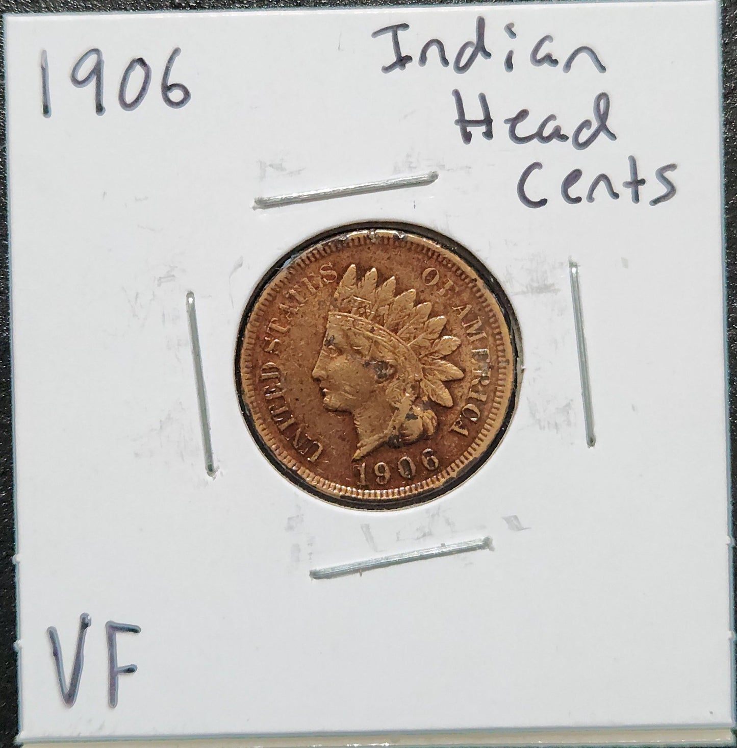 1906 Indian Head Cent VF 1440.D25 — Obverse
