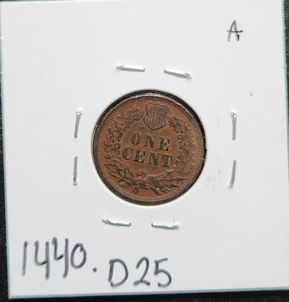 1906 Indian Head Cent VF 1440.D25 — Reverse