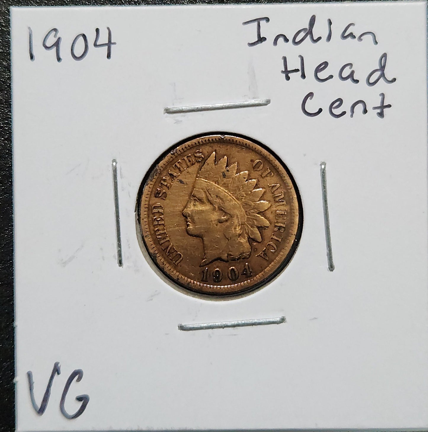 1904 Indian Head Cent VG 1434.D10 — Obverse