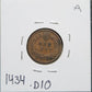 1904 Indian Head Cent VG 1434.D10 — Reverse