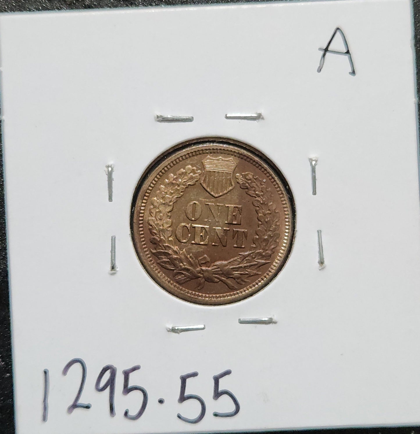 1864 Copper/Nickel Indian Head Cent AU-55 1295.55 — Reverse