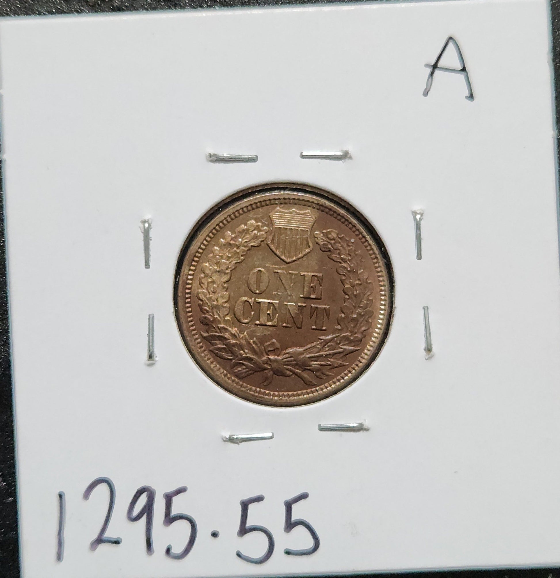 1864 Copper/Nickel Indian Head Cent AU-55 1295.55 — Reverse
