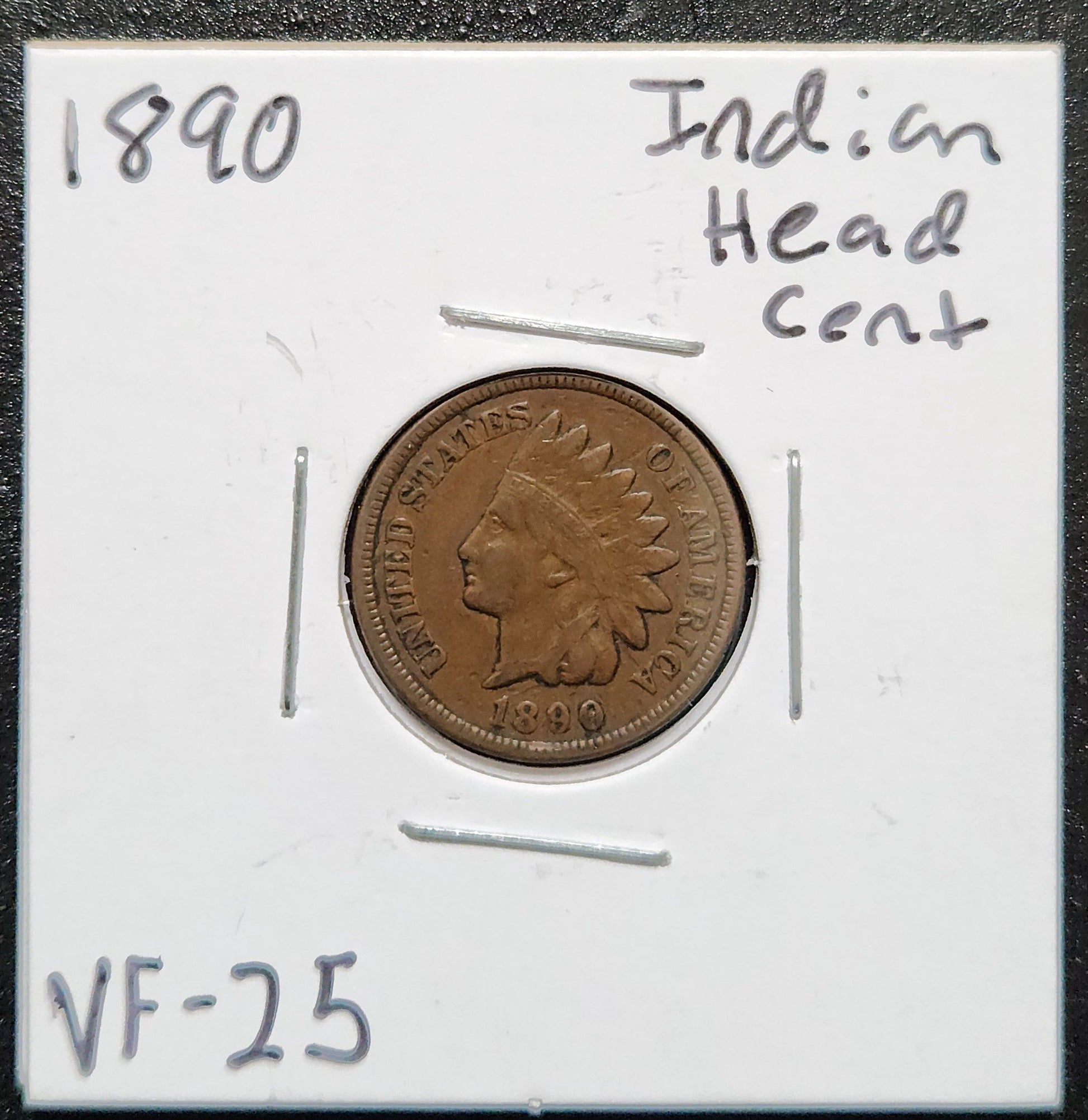 1890 Indian Head Cent VF-25 1386.25 — Obverse