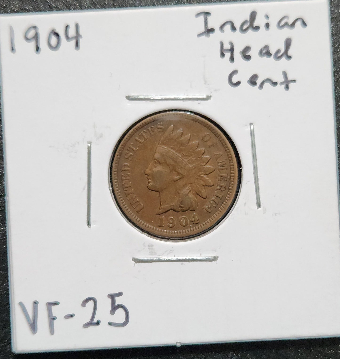 1904 Indian Head Cent VF-25 1434.25 — Obverse