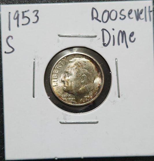 1953-S Roosevelt Dime MS-64 4719.65 — Obverse