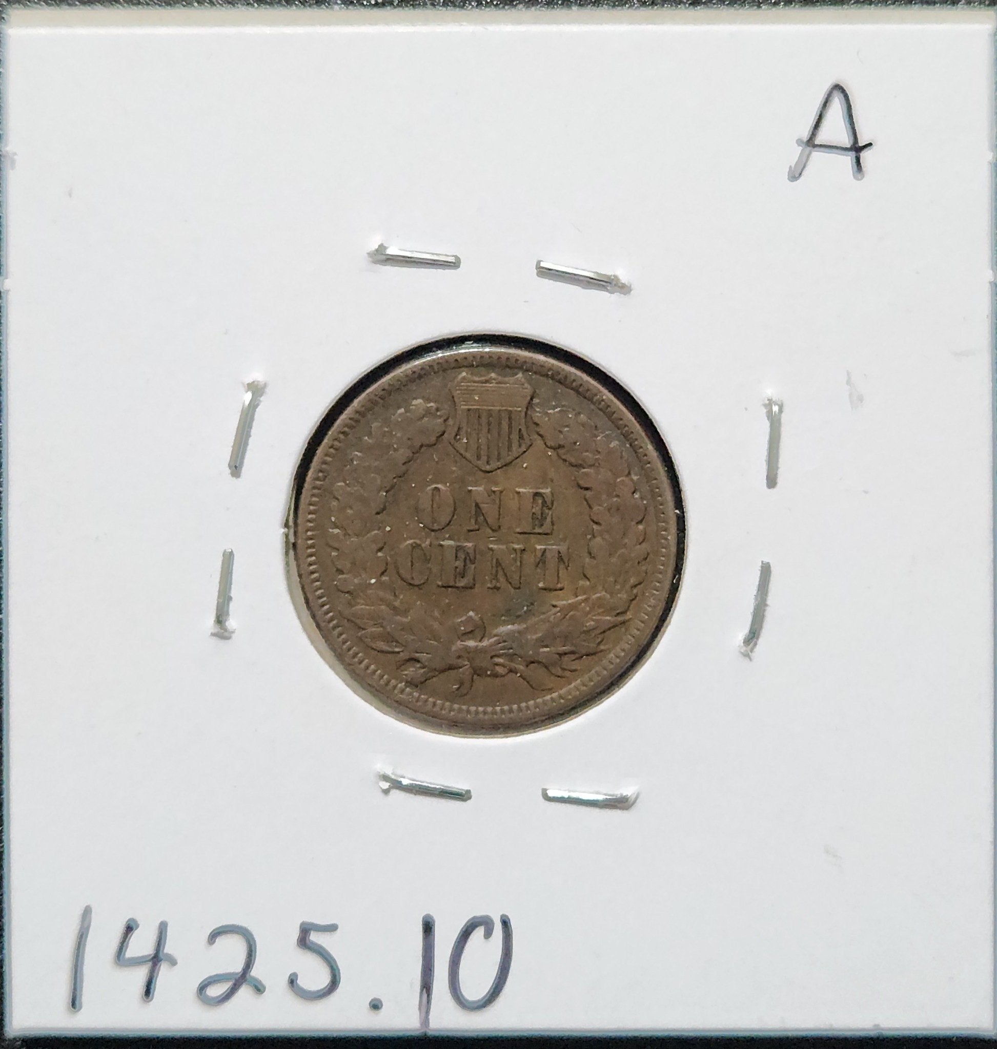 1901 Indian Head Cent VG-10 1425.10 — Reverse