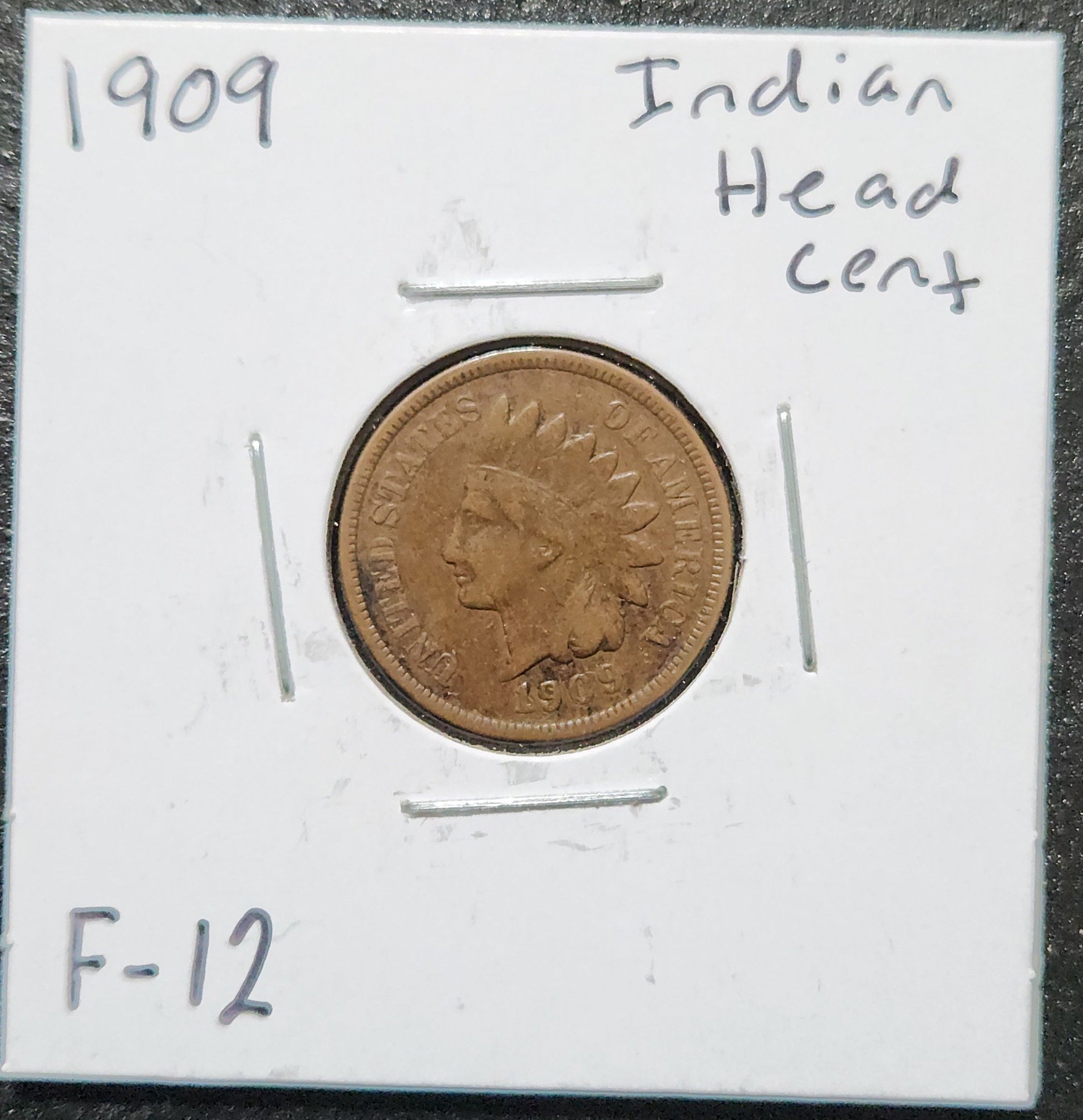 1909 Indian Head Cent F-12 1449.12 — Obverse