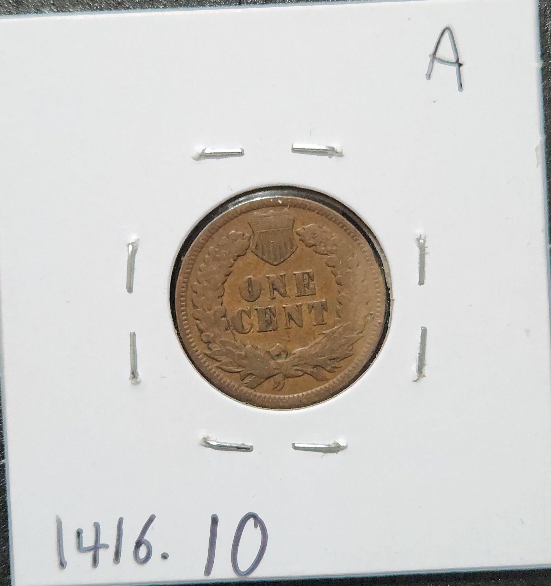 1898 Indian Head Cent VG-10 1416.10 — Reverse