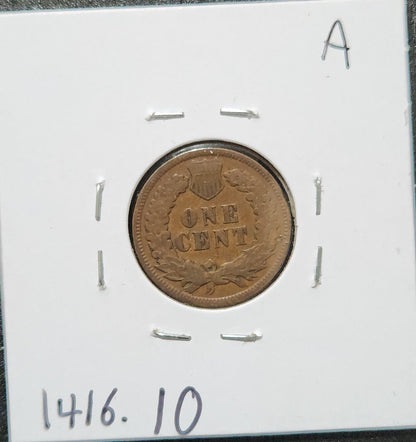 1898 Indian Head Cent VG-10 1416.10 — Reverse