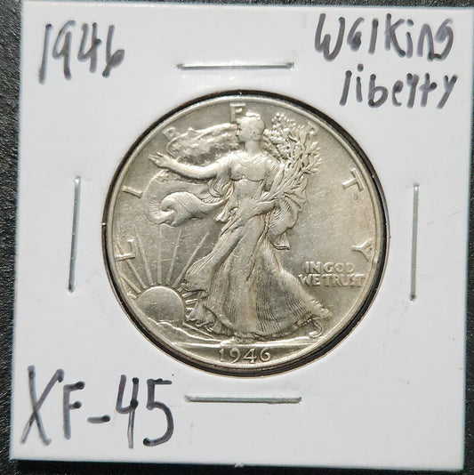 1946 Walking Liberty Half XF-45 6748.45 — Obverse