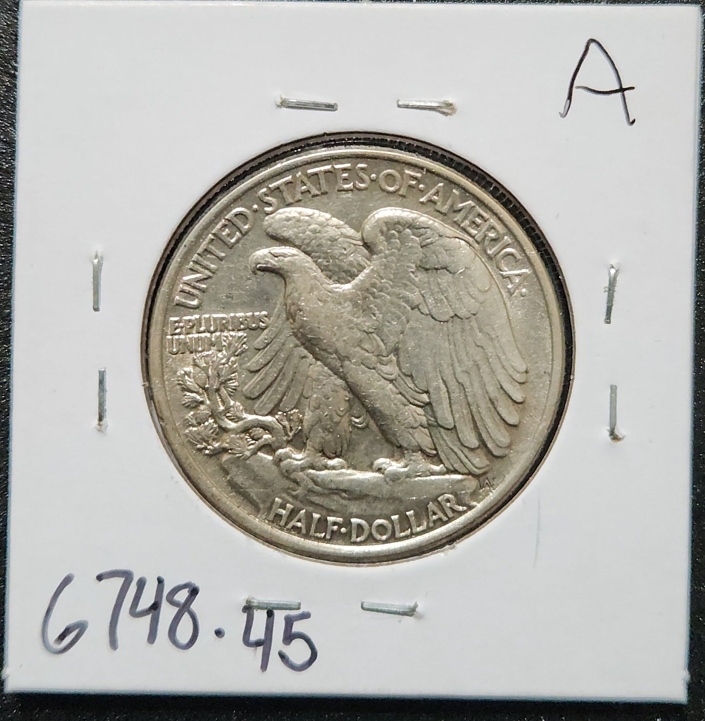 1946 Walking Liberty Half XF-45 6748.45 — Reverse