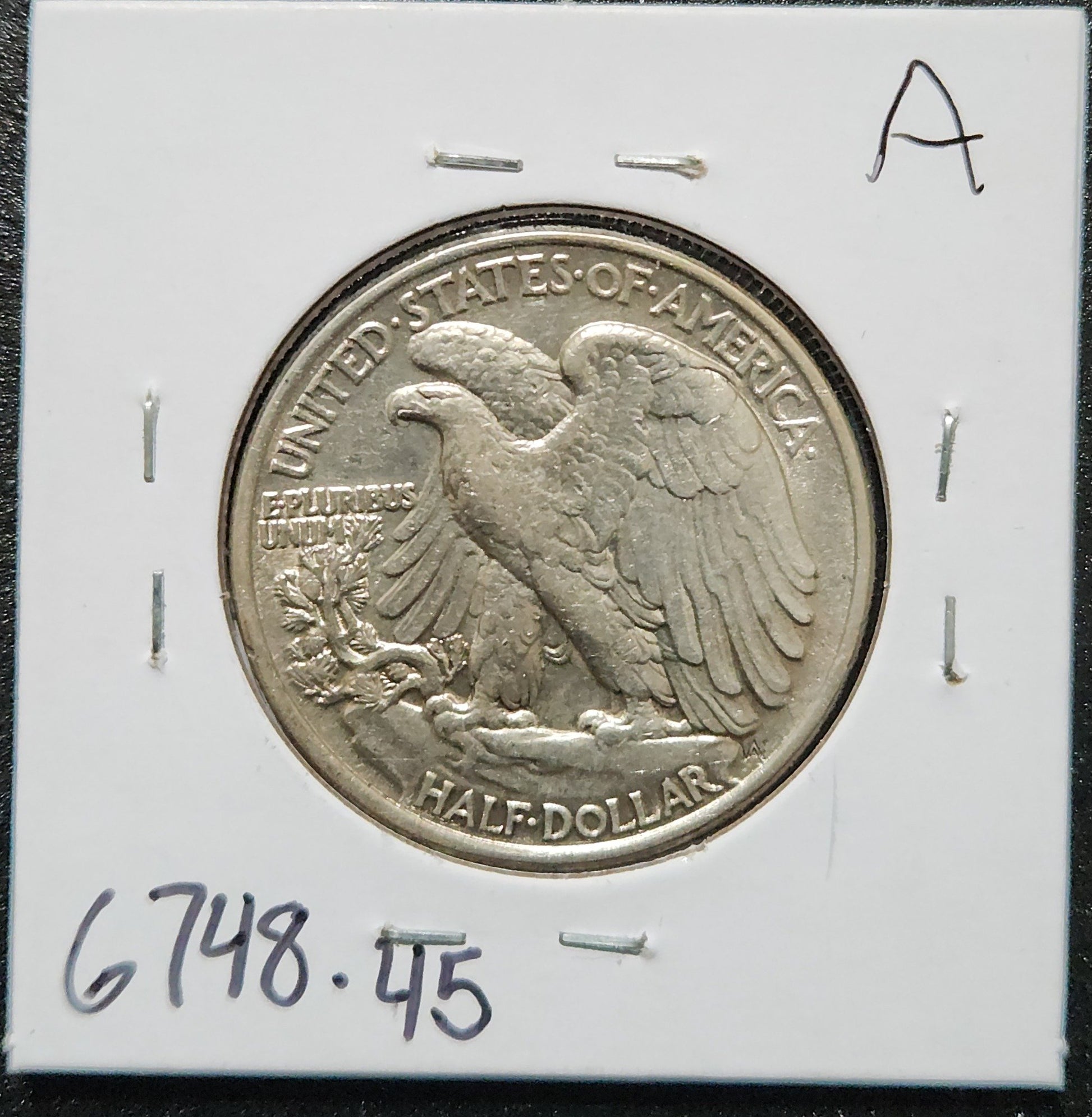 1946 Walking Liberty Half XF-45 6748.45 — Reverse