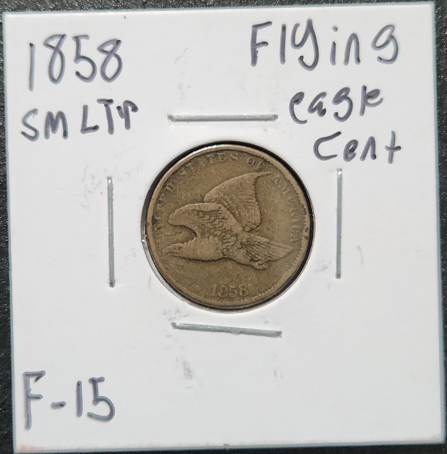 1858 Flying Eagle Cent Small Letters F-15 15316.15 — Obverse