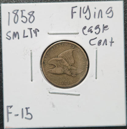 1858 Flying Eagle Cent Small Letters F-15 15316.15 — Obverse