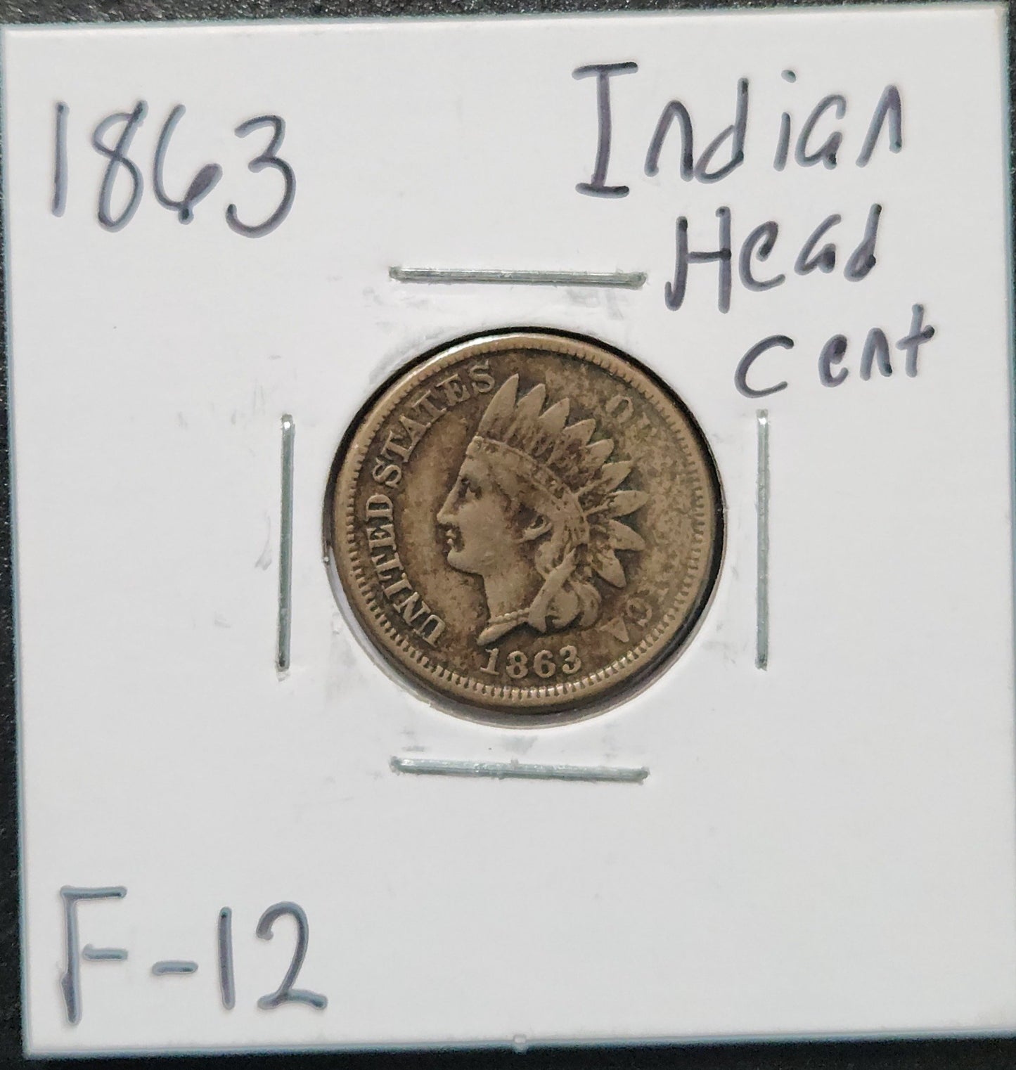 1863 Indian Head Cent F-12 1294.12 — Obverse