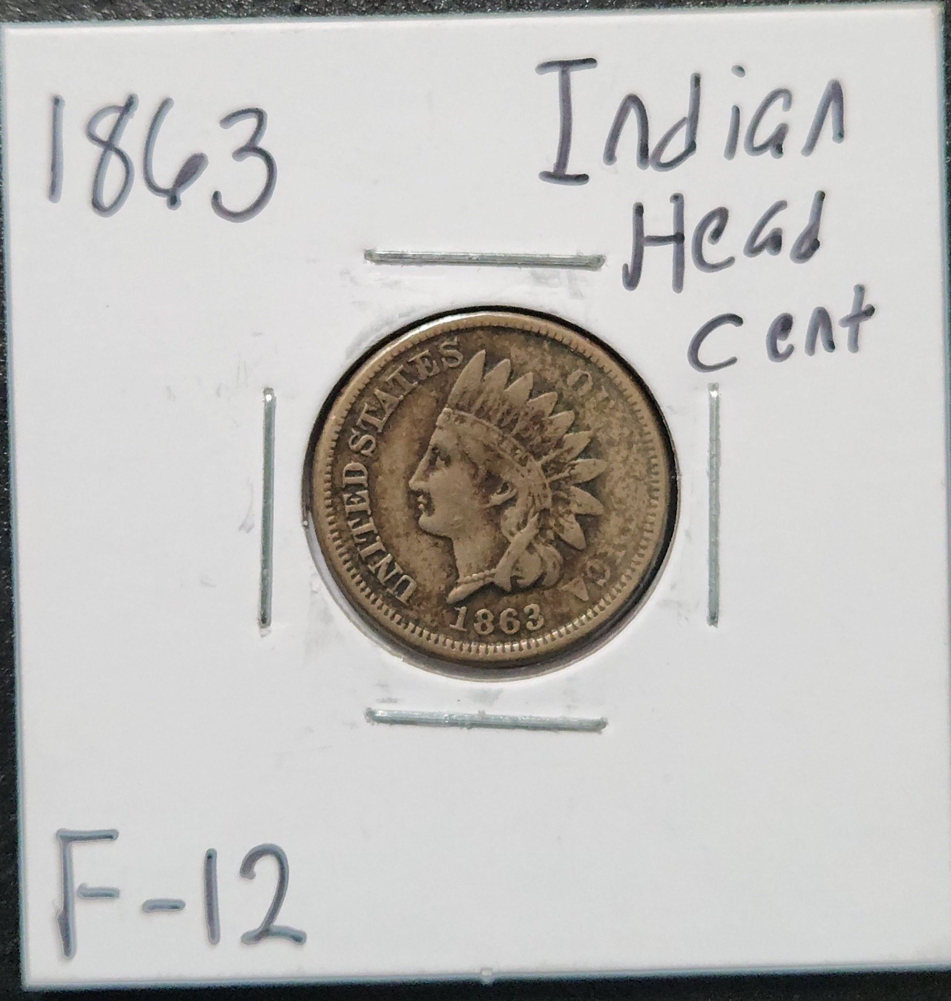 1863 Indian Head Cent F-12 1294.12 — Obverse