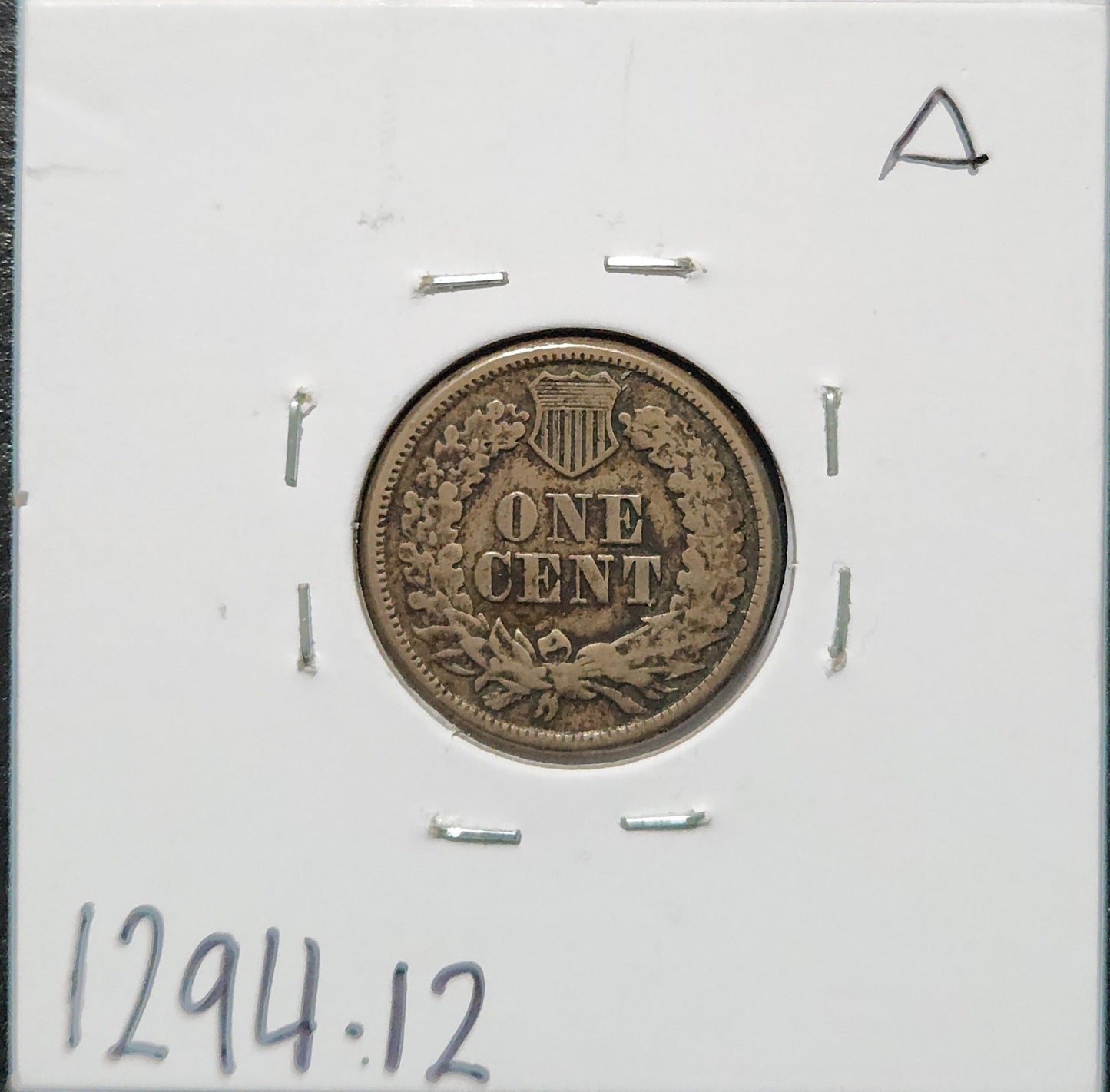 1863 Indian Head Cent F-12 1294.12 — Reverse