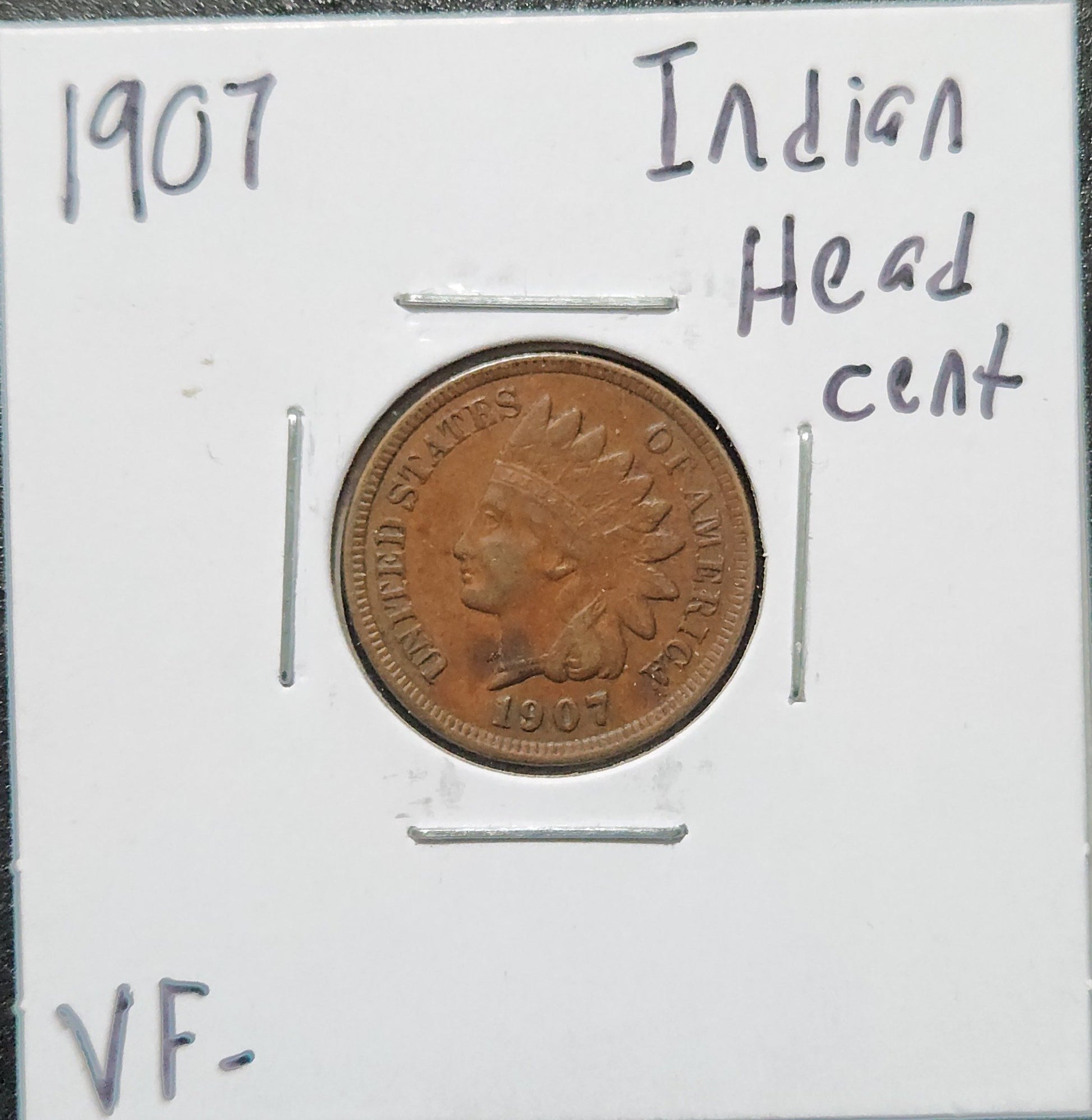 1907 Indian Head Cent VF 1443.D35 — Obverse