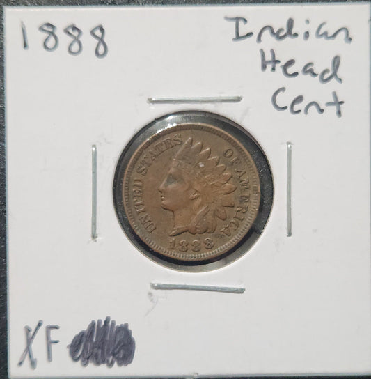 1888 Indian Head Cent XF 1380.D40 — Obverse