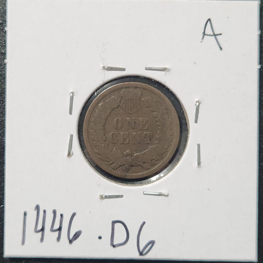 1908 Indian Head Cent  Good 1446.D6 — Reverse