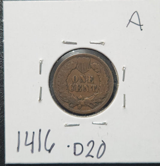 1898 Indian Head Cent VF 1416.D20 — Reverse