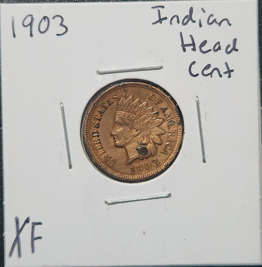 1903 Indian Head Cent XF 1431.D45 — Obverse