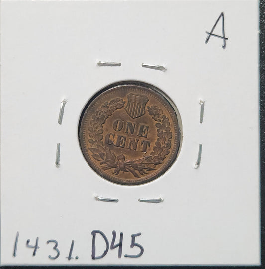 1903 Indian Head Cent XF 1431.D45 — Reverse