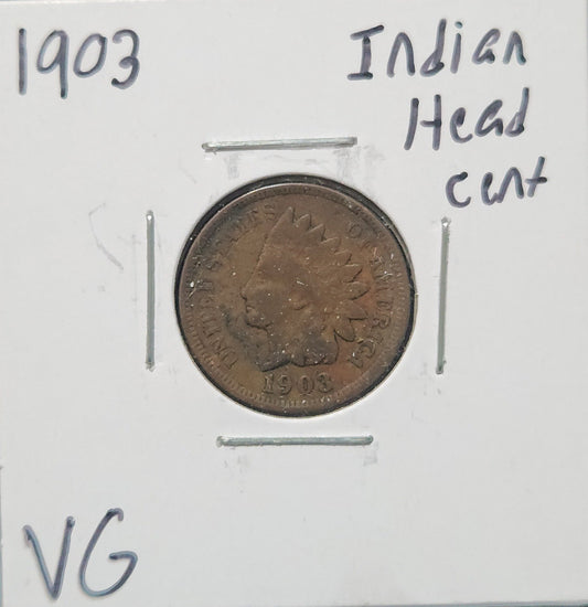 1903 Indian Head Cent VG 1431.D10 — Obverse
