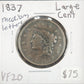 1837 Large Cent Medium Letters VF-20 1036.20-A — Obverse