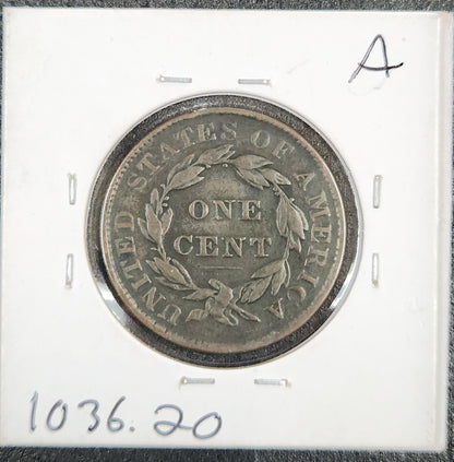 1837 Large Cent Medium Letters VF-20 1036.20-A — Reverse