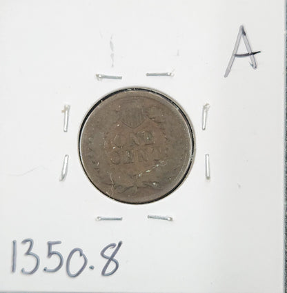 1879 Indian Head Cent VG-8 1350.8-A — Reverse