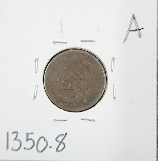 1879 Indian Head Cent VG-8 1350.8-A — Reverse