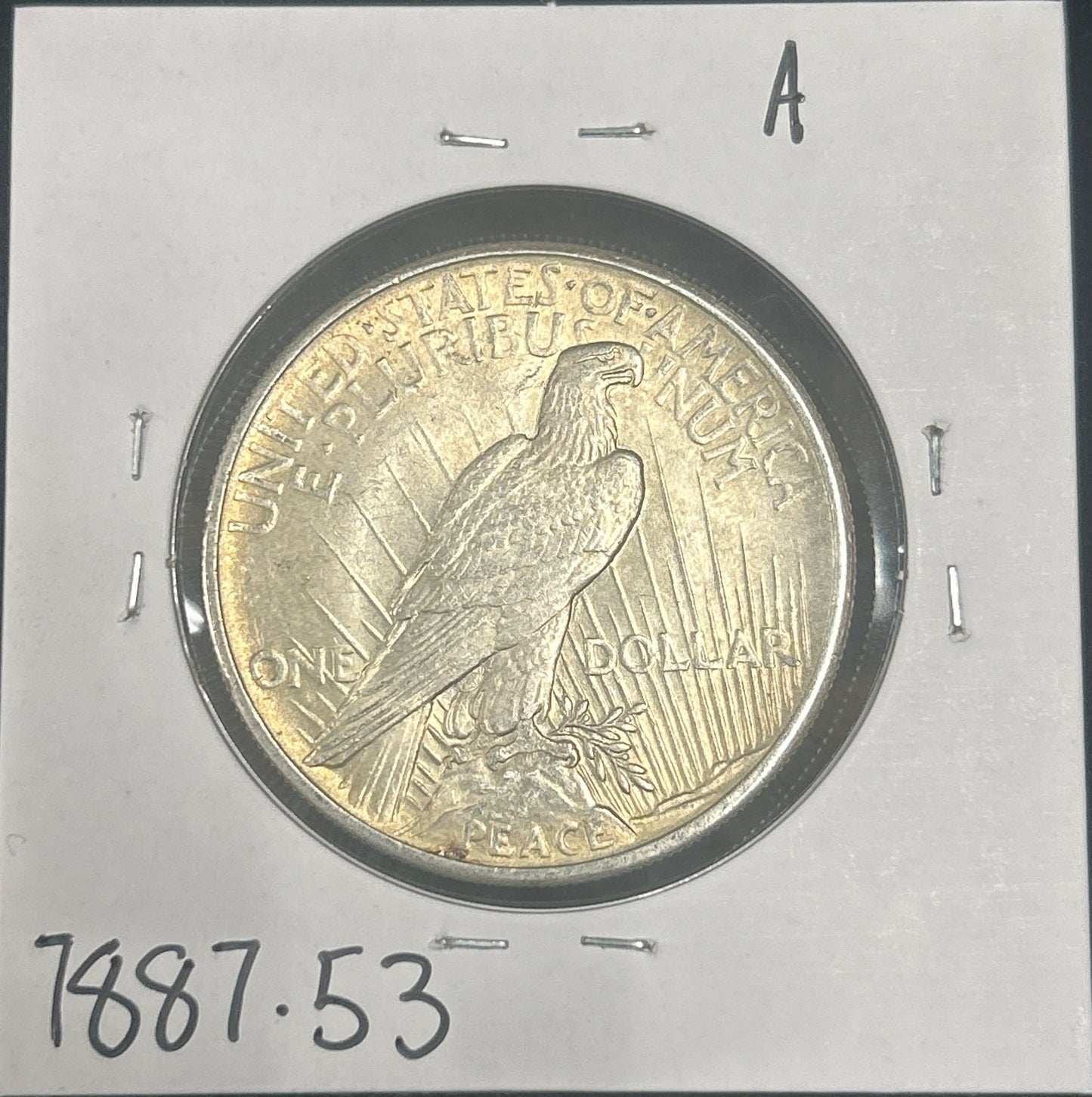 1921 Peace dollar — Reverse