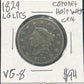 1829 Coronet head cent Lg Ltr Vg-8 955.8 — Obverse