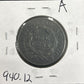 1827 Coronet head cent F-12 940.12 — Reverse