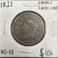 1827 Coronet head cent VG-10 940.10 — Obverse